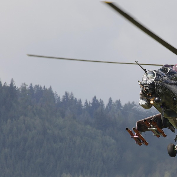 military transport helicopter